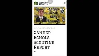Xander Echols Draftdive 2026 NFL Scouting Report