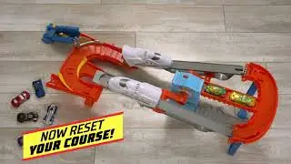 Hot Wheels City Stunt Train Express (GRW38) ฮอตวีล ชุดรางรุ่นรถไฟรับส่งขบวนผาดโผน