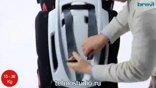 Автокресло Brevi Tao b.fix (9-36 кг) красно/черный
