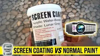 Screen Coating Paint Vs Normal Paint | Projector Screen Painting GARDWEL