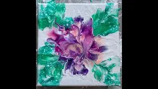 Acrylic Paint Canvas Kiss Technique