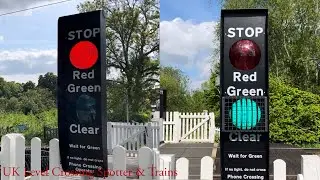 Brand New Miniature Warning Lights at Ickleton Mill Lane Level Crossing, Cambridgeshire