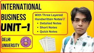 International Business Complete Unit-1 #Oneshot Delhi University !