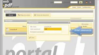 webPDF - Managing passwords for PDF documents