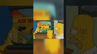 Simpsons Air India plane crash 😲#simpsons