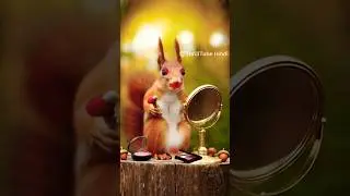 Squirrel makeup 🐿️💄#viralvideo #funny #shorts #makeup