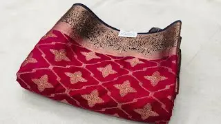 Fancy Contrast Blouse Sarees|Mirror Work Sarees|Chiffon sarees#saree #sari 