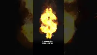 Dollar Sign with Smoke and Sparks
