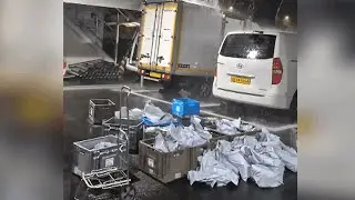 Coupang Delivery under torrential rainfall