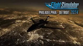 Philly to Detroit with AI ATC, Co-Pilot, Cabin Crew and Traffic | RTX4080 Super MSFS2024 Ultra