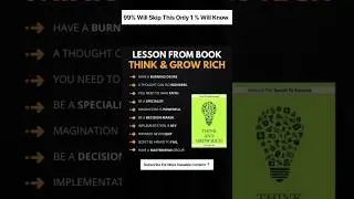 Think & Grow Rich lessons 📈 #skills #richmindset #motivation #success #investing #financialliterac