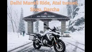 Delhi to Manali, Do nothing ride. January snowfall #manalisnow #manali #snow #bike #ride