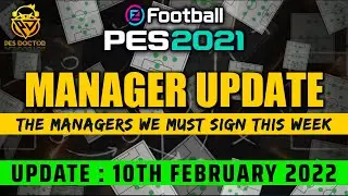 BEST MANAGERS AFTER TODAY'S UPDATE IN PES 2021 MOBILE