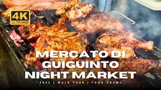 Mercato di Guiguinto Night Market Walk Tour | No Talking | Bulacan Street Food 4K