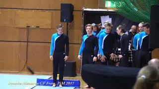 Svenska m&auml;starna GF Fram, tumbling och trampett vid JSM i truppgymnastik, V&auml;xj&ouml; 2017