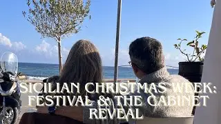Christmas week in Sicily, festival and DIY cabinet reveal 