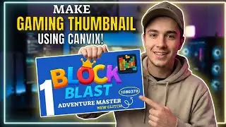 Block Blast Gaming Thumbnail Tutorial (Step by Step) Using Canvix