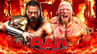 Drew Mcintyre(c) vs. Brock Lesnar WWE Raw Netflix Undisputed WWE Championship - FULL MATCH 