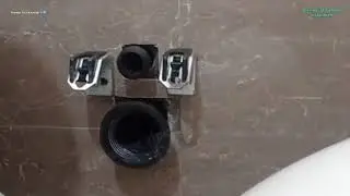 Wall Mount Comode Installation with Flush Tank Push Button Fixing 