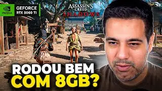 RTX 5060 TI de 8GB no LIMITE com ASSASSIN'S CREED SHADOWS