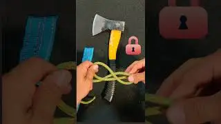 Special Trick for Wrapping Rope Around an Axe &ndash; Both Practical and Cool #knot #gtknot