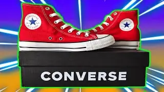 CONVERSE CHUCK TAYLOR ALL STAR CLASSIC HI RED - UNBOXING & ON FEET