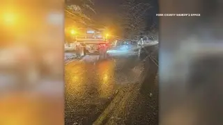 Messy morning commute in Maine on Monday