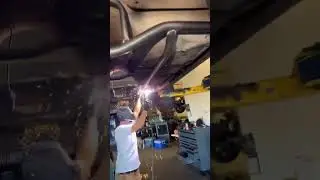 Welding trick chassis frame reinforcement kit into my GBody 🔥