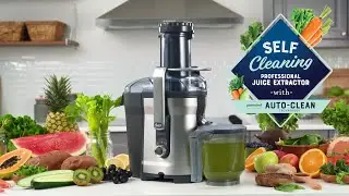 Oster&reg; Self-Cleaning Juice Extractor - Easy juicing and clean-up at home!