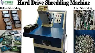 Hard Drive Shredding Machine|HDD Shredder shreds digital storage devices like HDD, Pendrive, etc.