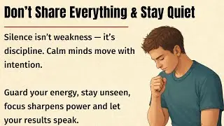 Why Silence Makes You Stronger | English Listening Story ✅