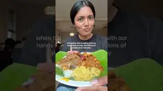 eating with hands over fork any day #eatingwithhands #foodtok #southasian #tamilfood