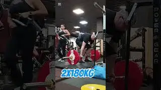 Deadlift 2x180kg #shorts #powerlifting #squat #benchpress #deadlift #gym #workout #motivation