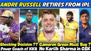Andre Russell Retires from IPL 😱 Cameron Green - Only Choice for CSK🔥 IPL 2026 Mini Auction