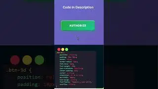 #3d Button click Effect using html, css and js  #coding #frontendcourse #webdesign #programming
