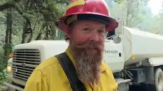 Bedrock Fire -[Little Fall Creek Sprinklers] Willamette National Forest, Oregon 8/24/2023