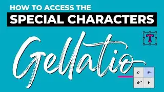 How to Access Special Character Font on Adobe, Procreate, Canva with Gellatio Font