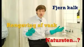 Rengøring af vask på badeværelset i porcelæn af rengøringsekspert Michael René