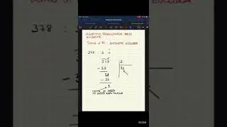 378diviso5 Algoritmo tradizionale Divisione euclidea