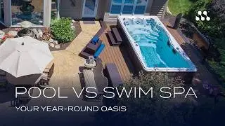 Swim spa vs pool: Your rear-round oasis