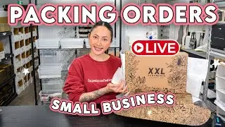 Pack Summer Orders LIVE With Me 🔴 📦 ASMR Small Business Vlog 14 💕