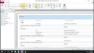 Summary Options in Reports in Microsoft Access
