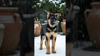Winter looks good on him, especially that snowy nose. #gsdlove #germanshepherd #cuteanimal #gsd