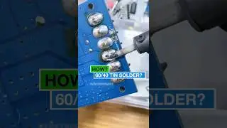 60/40 soldering tin wire lacks precision for soldering? #solders #soldering #solderingiron #shorts