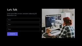 How To Make A Contact Us Page Using HTML And CSS |  Contact Us Form Design