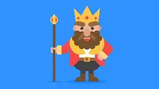 Como desenhar um PERSONAGEM DE REI | Flat Design