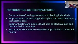 TED talk Final Project: Black Maternal Health Disparities