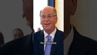 BlackRock&rsquo;s Larry Fink jokes that he&rsquo;s too young to run for president #bloomberg #shorts