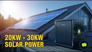Home solar energy storage system project demo 20kw 30kw daily power support #solarsystem #pvsystem