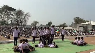 🇮🇳 26 January 2026 republic Day special Pyramid in (आश्रम students)class9th &8th 🇮🇳😊